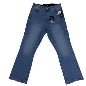 NWT Lularoe Women's Crop Kick Flare Jeans Sz 30 Med Wash 282165 NEW